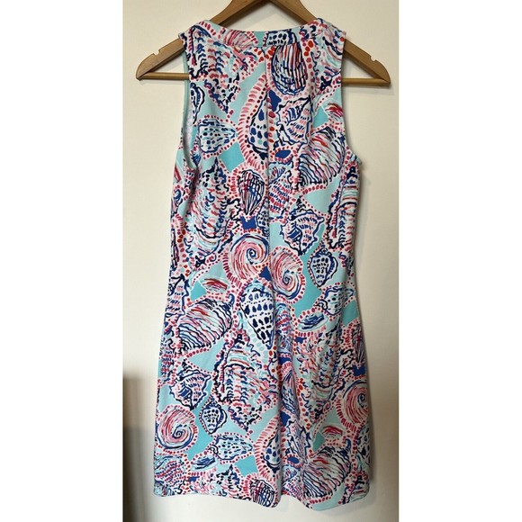 Lily Pulitzer Blue Pink Shell Me About It Estrada Mini Dress Size Small - Picture 7 of 11